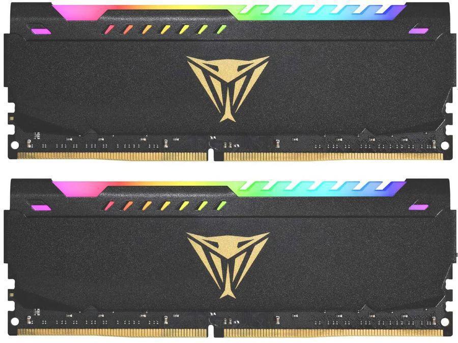 Память DDR4 2x16Gb 3600MHz Patriot PVSR432G360C0K Viper Steel RGB RTL Gaming PC4-24000 CL20 DIMM 288-pin 1.35В dual rank с радиатором Ret