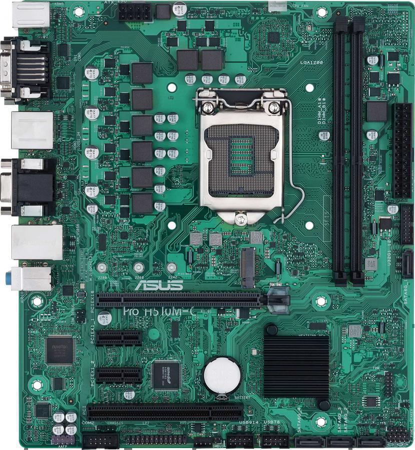 Материнская плата Asus PRO H510M-C/CSM Soc-1200 Intel H510 2xDDR4 mATX AC`97 8ch(7.1) GbLAN+VGA+DVI+HDMI+DP