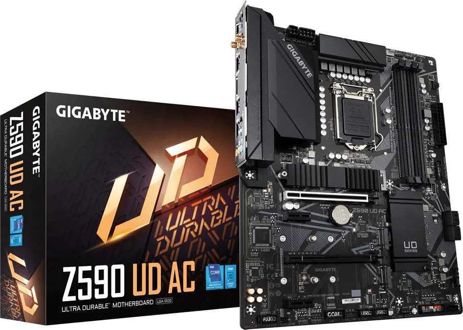 Материнская плата Gigabyte Z590 UD AC Soc-1200 Intel Z590 4xDDR4 ATX AC`97 8ch(7.1) 2.5Gg RAID+DP