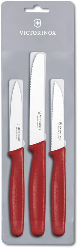 Набор ножей кухон. Victorinox Standart (5.1111.3) компл.:3шт красный подар.коробка