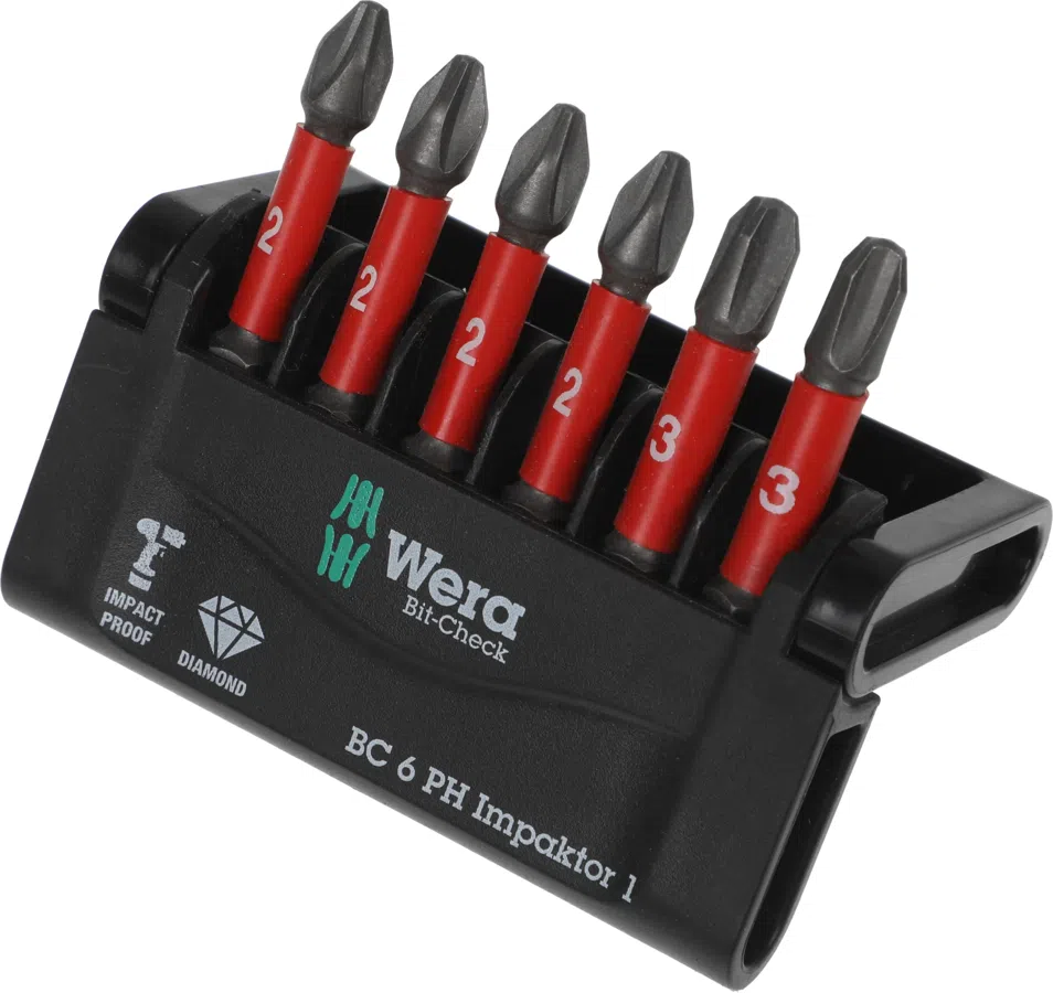 Набор бит Wera WE-057691 универсал. (6пред.) для гайковертов