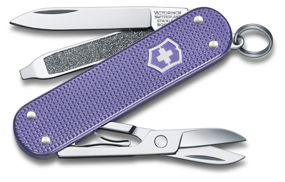 Нож перочинный Victorinox Classic Electric Lavender (0.6221.223G) 58мм 7функц. карт.коробка