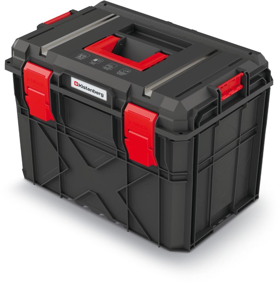 Ящик для инструментов Kistenberg X-Block Tech черный/красный (KXB604040G-S411)