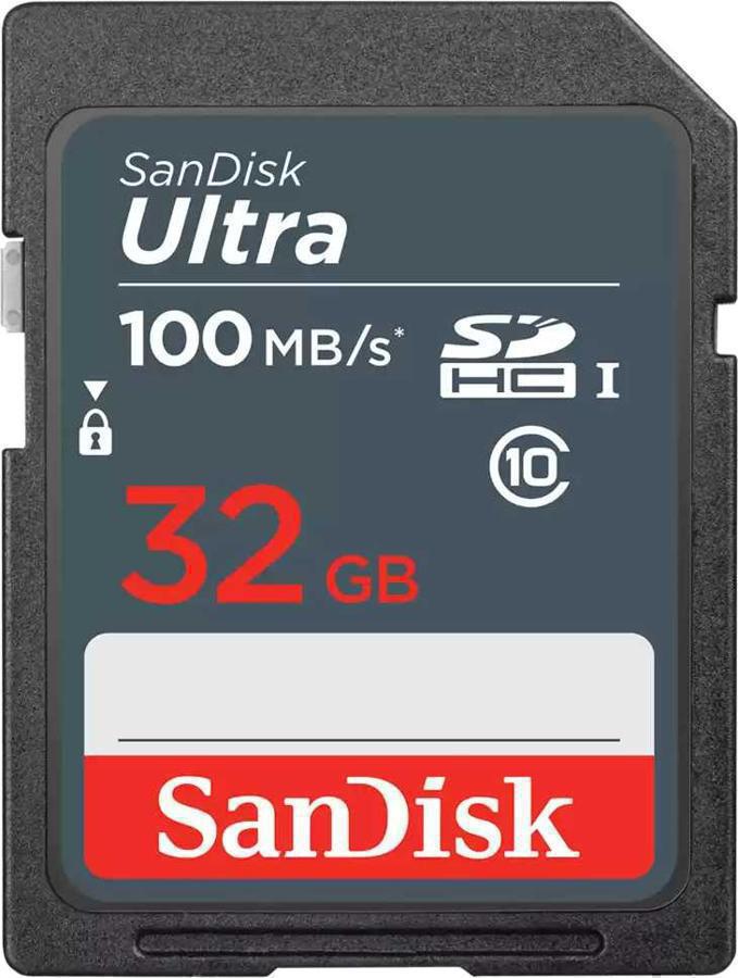 Флеш карта SDHC 32Gb Class10 Sandisk SDSDUNR-032G-GN3IN Ultra