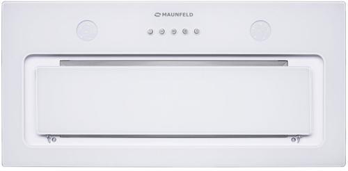 Вытяжка встраиваемая Maunfeld TRAPEZE 601GG белый управление: кнопочное (1 мотор)