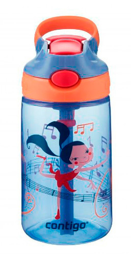 Бутылка Contigo Gizmo Flip 0.42л синий/оранжевый пластик (2116116)