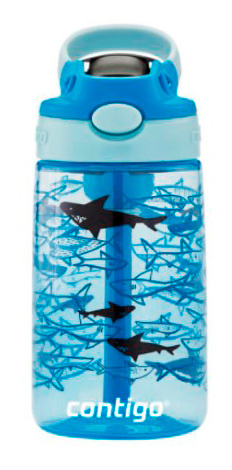 Бутылка Contigo Gizmo Flip 0.42л синий/черный пластик (компл.:трубочка) (2127476)