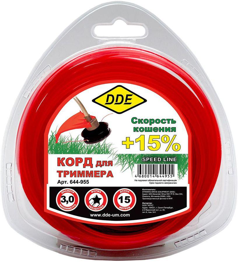 Леска для садовых триммеров DDE 644-955 d=3мм L=15м
