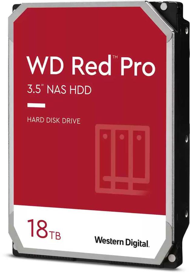 Жесткий диск WD SATA-III 18Tb WD181KFGX NAS Red Pro (7200rpm) 512Mb 3.5"