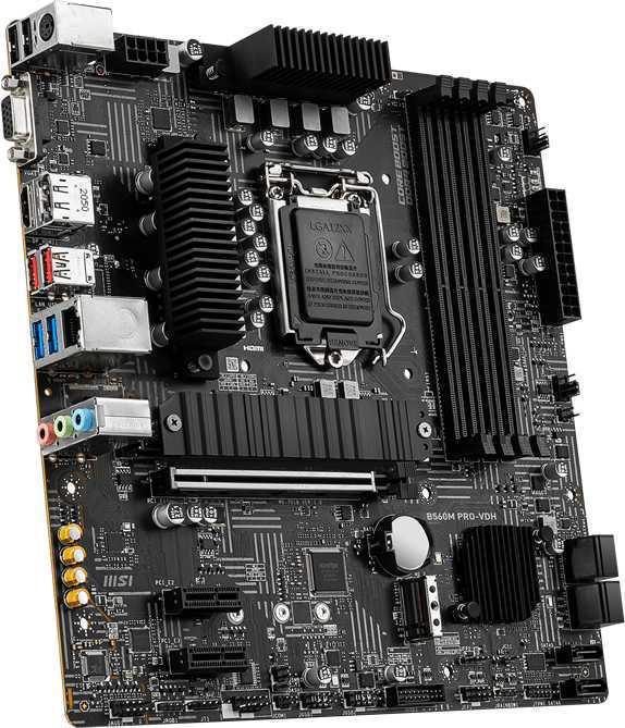 Материнская плата MSI B560M PRO-VDH Soc-1200 Intel B560 4xDDR4 mATX AC`97 8ch(7.1) 2.5Gg+VGA+HDMI+DP