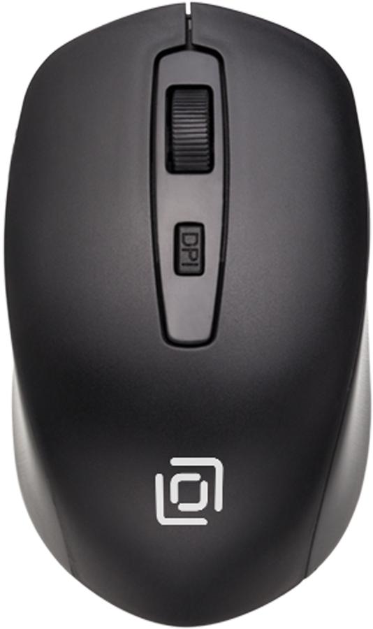 Мышь Оклик 690MW черный оптическая (1600dpi) беспроводная USB (6but)