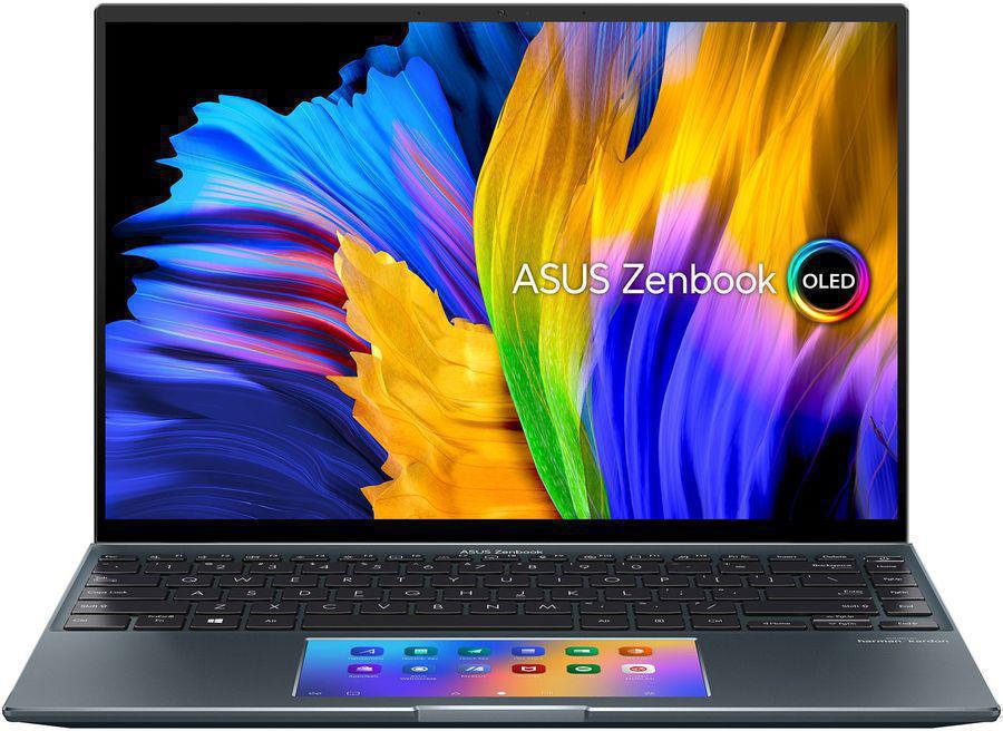 Ноутбук Asus Zenbook 14X OLED UX5400EA-KN272W Core i5 1135G7 8Gb SSD512Gb Intel Iris Xe graphics 14" OLED 2.8K (2880x1800) Windows 11 Home grey WiFi BT Cam Bag