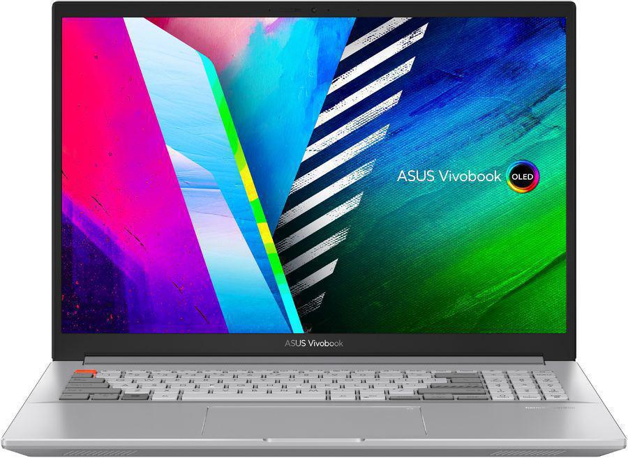 Ноутбук Asus Vivobook Pro 16X OLED N7600PC-L2014W Core i5 11300H 16Gb SSD512Gb iOpt32Gb NVIDIA GeForce RTX 3050 4Gb 16" OLED 4K (3840x2400) Windows 11 Home silver WiFi BT Cam