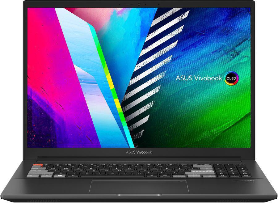 Ноутбук Asus Vivobook Pro 16X OLED M7600QC-L2003 Ryzen 7 5800H 16Gb SSD1Tb NVIDIA GeForce RTX 3050 4Gb 16" OLED 4K (3840x2400) noOS black WiFi BT Cam Bag