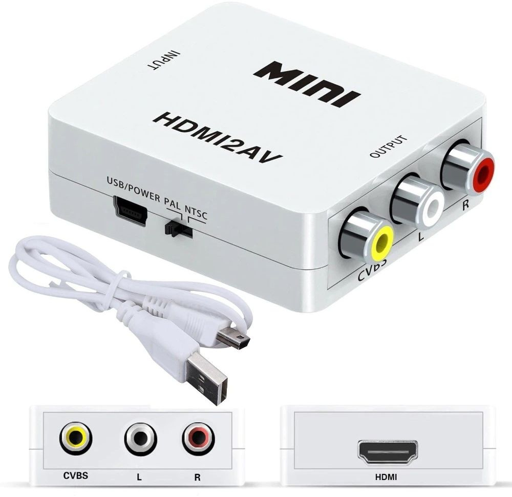 Адаптер аудио-видео Premier 5-984 HDMI (f)/3хRCA (f) белый