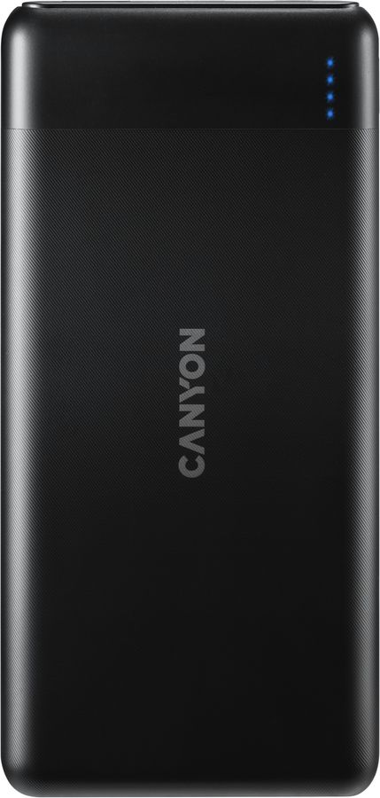 Мобильный аккумулятор Canyon PB-107 10000mAh QC3.0 3A черный (CNE-CPB1007B)