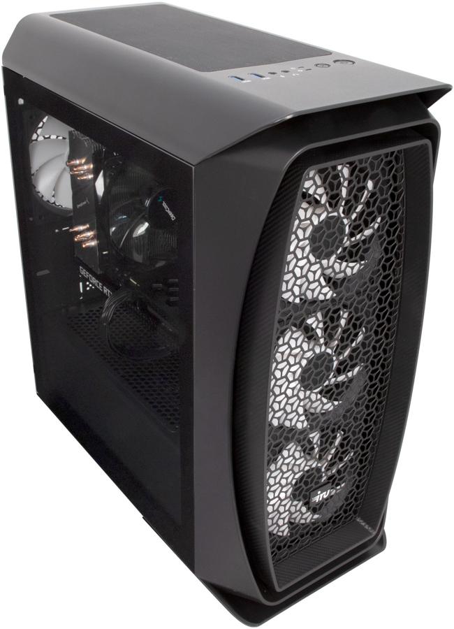 Корпус Aerocool Aero One Mini Frost-G-BK-v1 IRU черный без БП ATX 2x120mm 2x140mm 2xUSB3.0 audio bott PSU