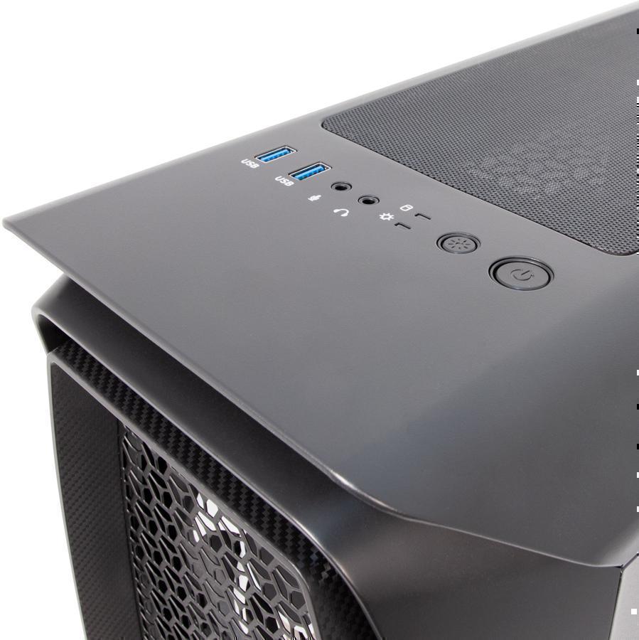 Корпус Aerocool Aero One Mini Frost-G-BK-v1 IRU черный без БП ATX 2x120mm 2x140mm 2xUSB3.0 audio bott PSU
