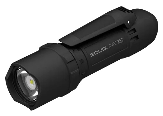 Фонарь ручной Led Lenser Solidline SL7 черный лам.:светодиод. AAAx4 (502233)