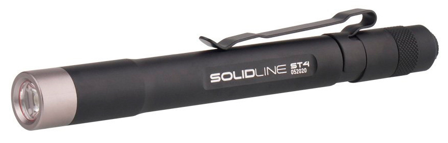 Фонарь ручной Led Lenser Solidline ST4 черный лам.:светодиод. AAAx2 (502209)
