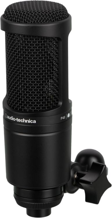 Микрофон проводной Audio-Technica AT2020 черный