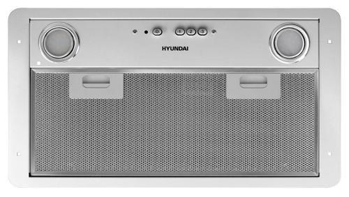 Вытяжка встраиваемая Hyundai HBB 6035 W белый управление: кнопочное (1 мотор)