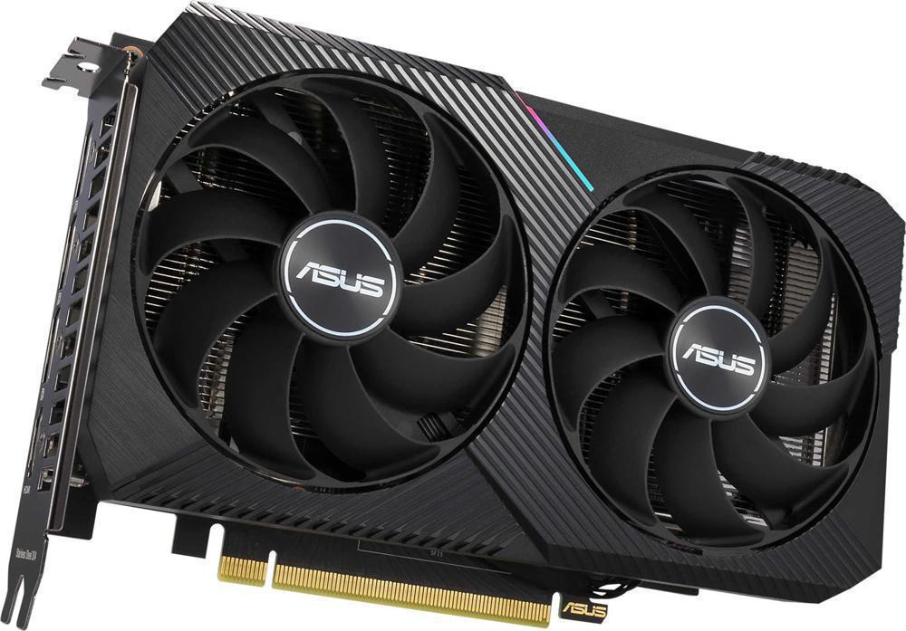 Видеокарта Asus PCI-E 4.0 DUAL-RTX3060-12G-V2 LHR NVIDIA GeForce RTX 3060 12Gb 192bit GDDR6 1777/15000 HDMIx1 DPx3 HDCP Ret