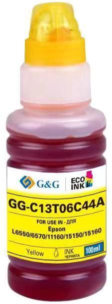 Чернила G&G GG-C13T06C44A №112 желтый 100мл для Epson L6550/6570/11160/15150/15160