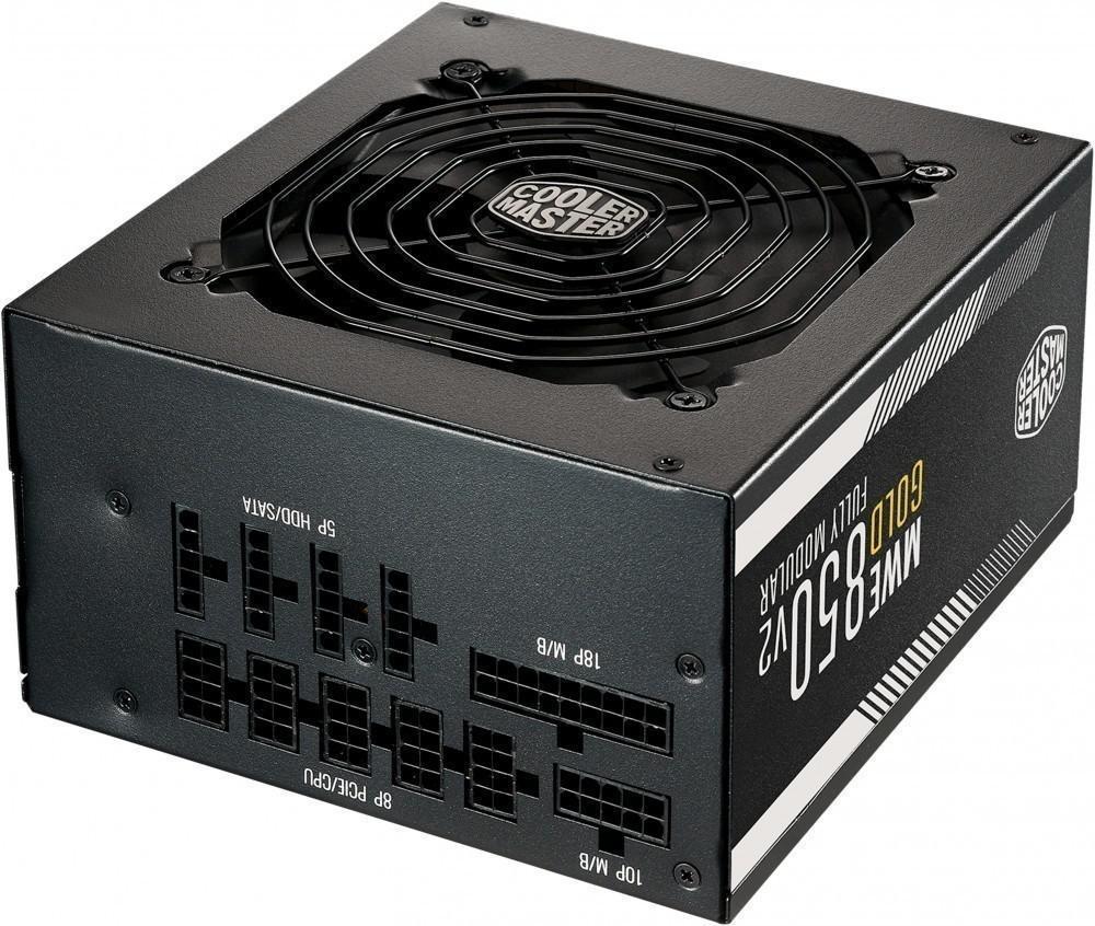 Блок питания Cooler Master ATX 850W Gold 80+ gold 24pin APFC 120mm fan 12xSATA Cab Manag RTL