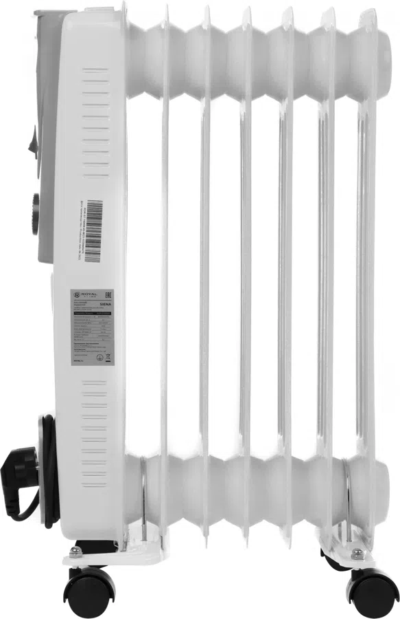 Радиатор масляный Royal Clima Siena ROR-S7-1500M 1500Вт белый/серый