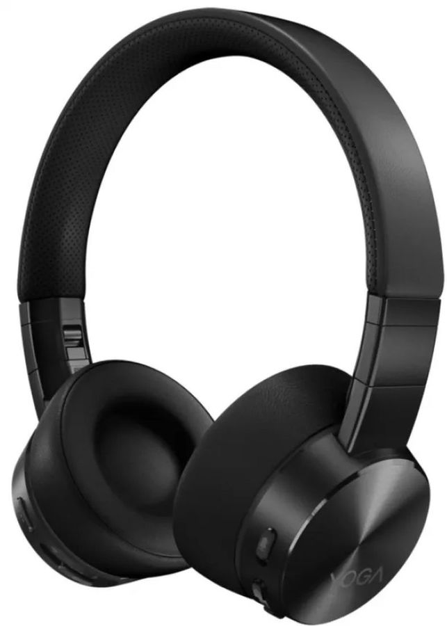 Наушники с микрофоном Lenovo Yoga Active Noise Cancellation черный накладные BT оголовье (GXD1A39963)