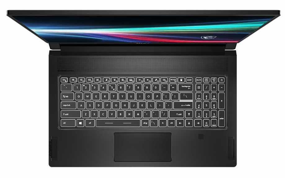 Ноутбук MSI Creator 17 B11UH-416RU Core i9 11900H 32Gb SSD2Tb NVIDIA GeForce RTX3080 16Gb 17.3" IPS UHD (3840x2160) Windows 10 Home black WiFi BT Cam