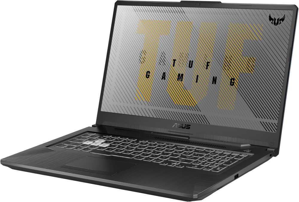 Ноутбук Asus TUF Gaming F17 FX706HC-HX003 Core i5 11400H 8Gb SSD512Gb NVIDIA GeForce RTX 3050 4Gb 17.3" IPS FHD (1920x1080) noOS grey WiFi BT Cam