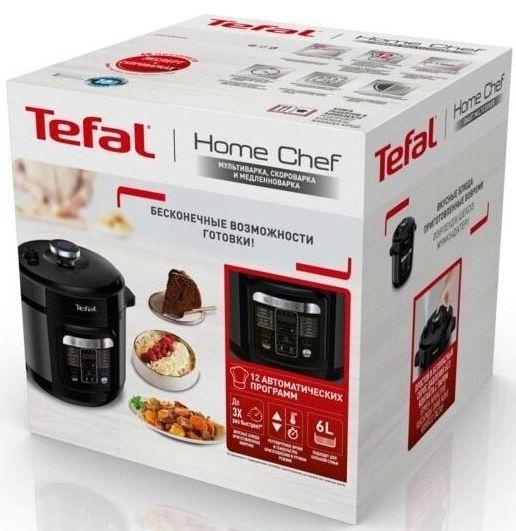 Мультиварка-скороварка Tefal Home Chef CY601832 6л 1000Вт черный