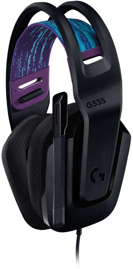 Наушники с микрофоном Logitech G335 черный накладные оголовье (981-000978)