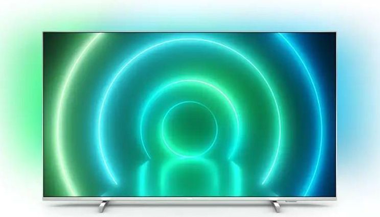 Телевизор LED Philips 50" 50PUS7956/60 серебристый Ultra HD 60Hz DVB-T DVB-T2 DVB-C DVB-S DVB-S2 USB WiFi Smart TV (RUS)