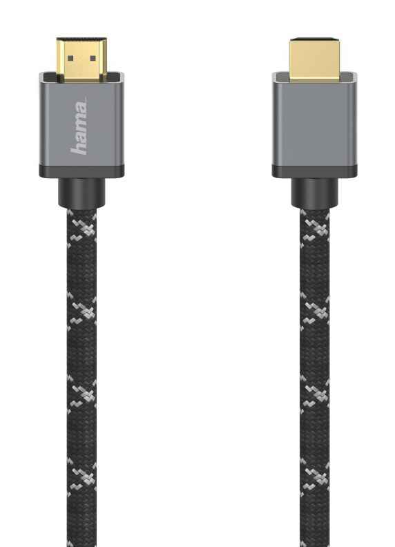 Кабель аудио-видео Hama H-205238 HDMI (m)/HDMI (m) 1м. Позолоченные контакты черный/серый (уп.:1шт) (00205238)