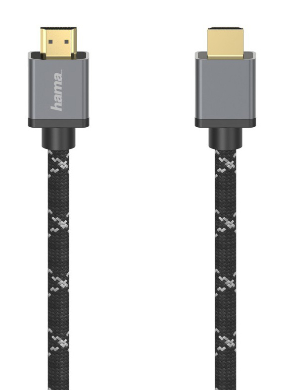 Кабель аудио-видео Hama H-205239 HDMI (m)/HDMI (m) 2м. Позолоченные контакты черный/серый (уп.:1шт) (00205239)