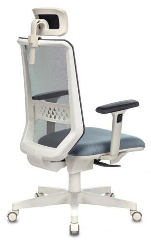 Кресло эргономичное Бюрократ EXPERT серый TW-04 сиденье голубой 38-405 сетка/ткань с подголов. крестов. пластик пластик белый