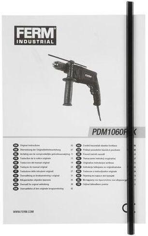 Дрель ударная Ferm PDM1060P_K 850Вт патрон:быстрозажимной реверс