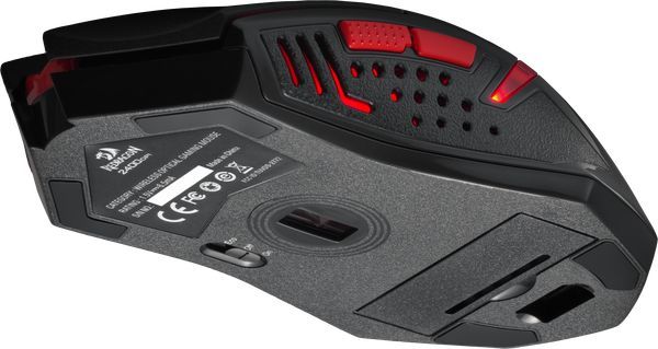 Мышь Redragon M601WL-BA черный/красный оптическая 2400dpi беспров. USB 5but (78227)