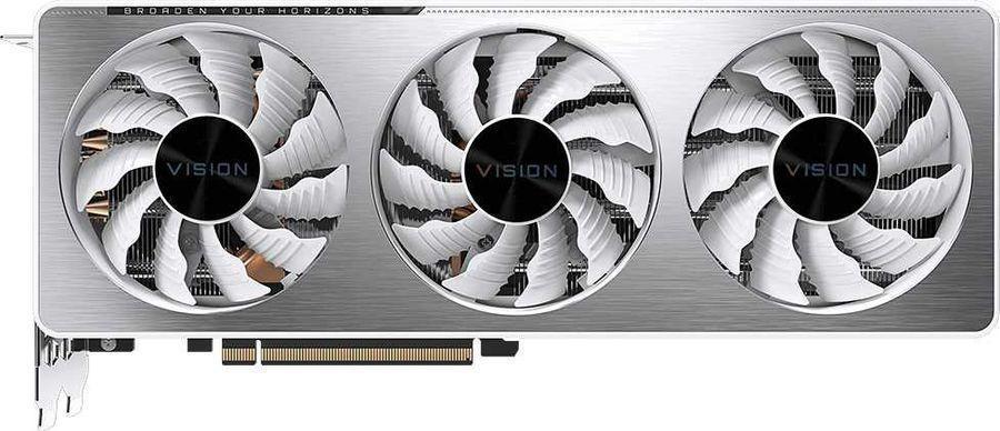 Видеокарта Gigabyte PCI-E 4.0 GV-N3070VISION OC-8GD 2.0 LHR NVIDIA GeForce RTX 3070 8192Mb 256 GDDR6 1815/14000 HDMIx2 DPx2 HDCP Ret