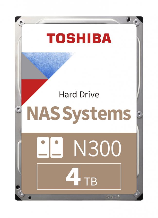 Жесткий диск Toshiba SATA-III 4Tb HDWG440UZSVA NAS N300 (7200rpm) 256Mb 3.5" Bulk