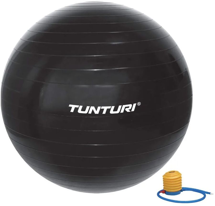 Фитбол Tunturi Gymball ф.:круглый d=65см черный/белый (14TUSFU169)