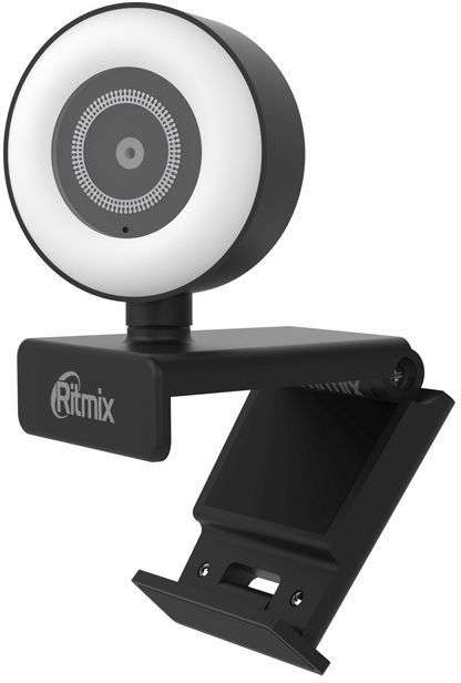 Камера Web Ritmix RVC-250 черный 5Mpix (2592x1944) USB2.0 с микрофоном