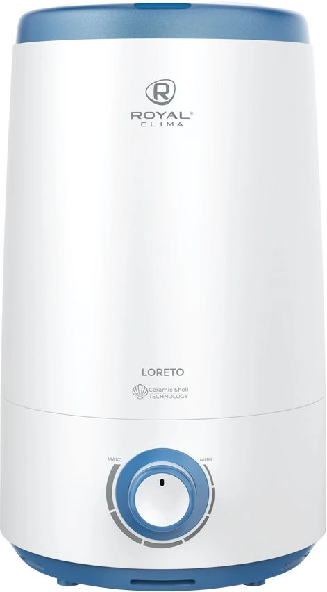 Увлажнитель воздуха Royal Clima RUH-LT300/3.5M-BU 23Вт (ультразвуковой) белый/голубой