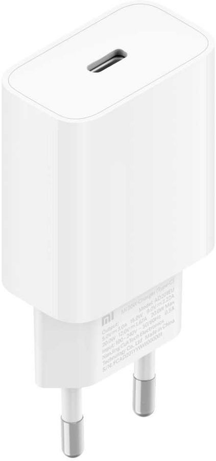 Сетевое зар./устр. Xiaomi Mi 20W Charger (Type-C) 3A PD+QC универсальное белый (BHR4927GL)
