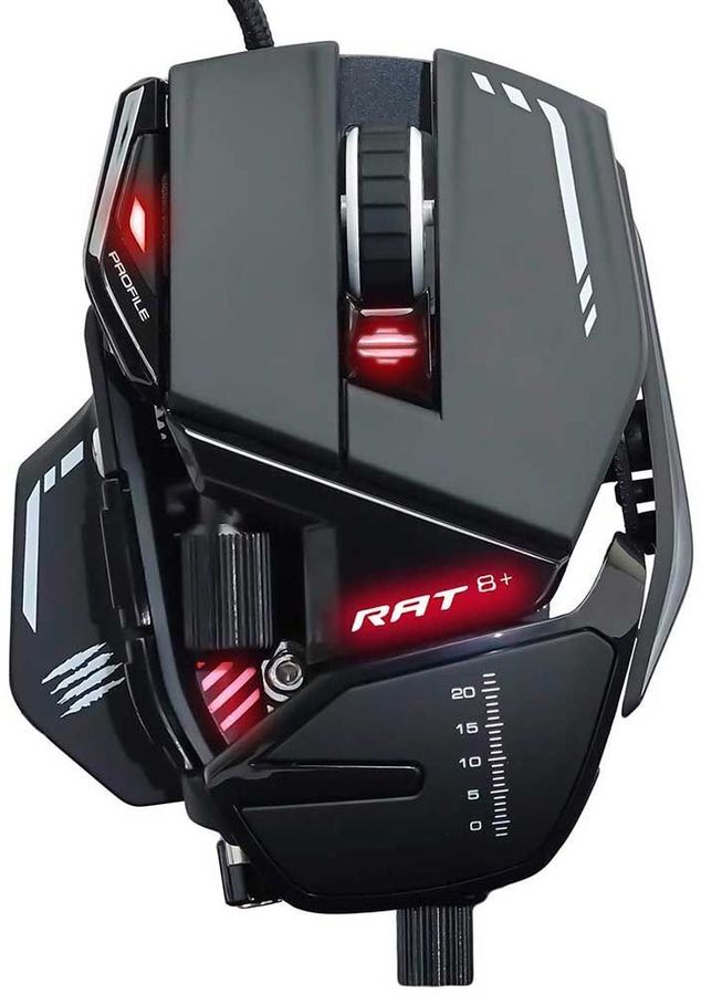 Мышь Mad Catz R.A.T.8+ черный оптическая (16000dpi) USB (10but)