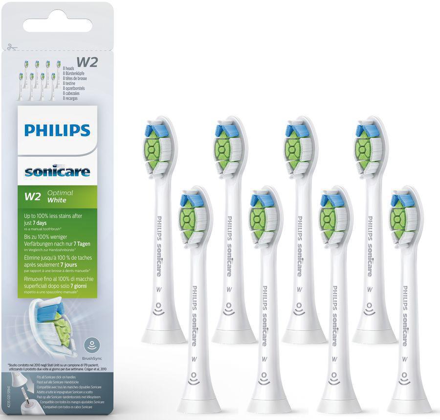 Насадка для зубных щеток Philips Sonicare HX6068/12 W2 Optimal White (упак.:8шт)