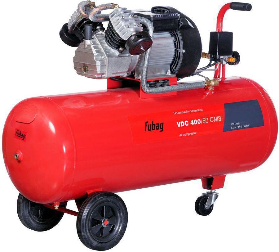 Компрессор поршневой Fubag VDC 400/50 CM3 масляный 400л/мин 50л 2200Вт красный/черный